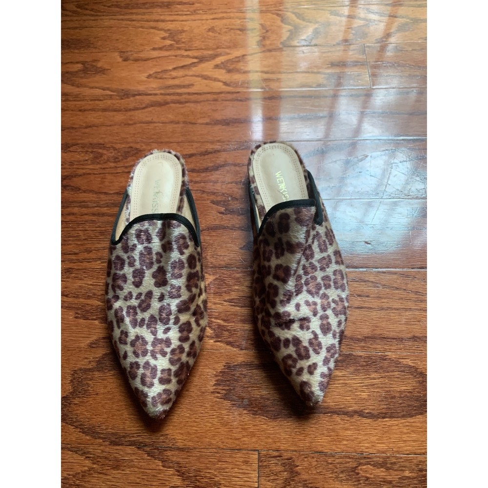 Wet Kiss Pint Fur Flat Slippers Size 35